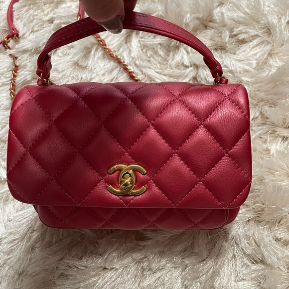 Mini Chanel with top handle and crossbody chain - Picture 2 of 9